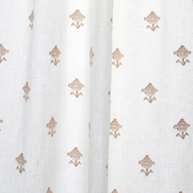 Not Yet Made - Made To Order Sample - Schumacher Rubia Sheer Fabric in Ivory For Sale - Image 5 of 5