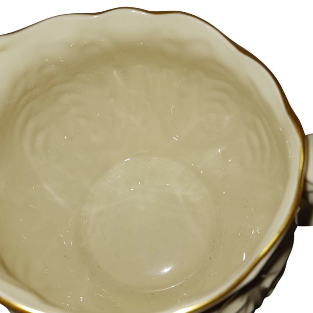 Vintage Lenox Acanthus or Cottage Pattern Pitcher With Ice Lip For Sale - Image 9 of 11