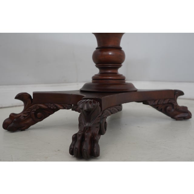 Antique American Empire Mahogany Game Table For Sale - Image 10 of 18