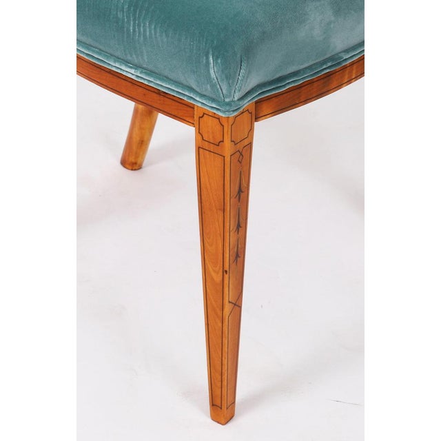 Antique Shield Back Satinwood Dining Chairs from Cowtan & Sons, 19th Century, Set of 8 For Sale - Image 16 of 18