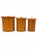 1960s Vintage Scandinavian Style Turned Wood Canister Set – Set of 3 Danish Modern Kitchen Containers For Sale - Image 5 of 8