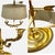 Pair of Vintage Gilt Brass Bouillotte Lamps With French Gray Tole Shades For Sale - Image 12 of 17