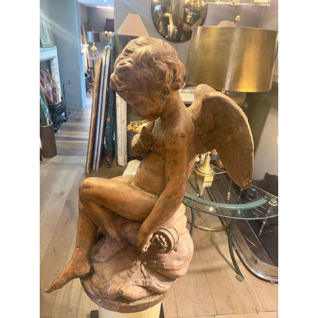 French Terracotta Figure by Etienne Maurice Falconet For Sale - Image 8 of 16