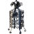 1920s American Lafayette Hughes Mansion Wrought Iron Three-Light Pendant Lantern For Sale - Image 4 of 5