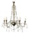 20th Century Chandelier in Crystal, Glass, and Metal For Sale