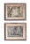 Vintage Guache Paintings by Roderic Montagu - A Pair For Sale