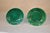 19th Century Pair of 19th Century Wedgwood Green Majolica Sunflower Plates For Sale - Image 5 of 9