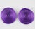 Mid-Century Modern David Spada Modernist Purple Coiled Aluminum Clip Earrings For Sale - Image 3 of 8