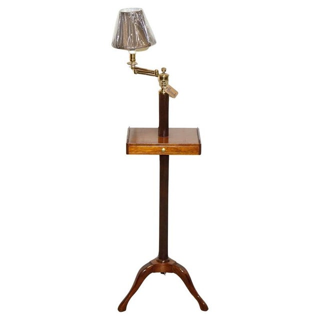 English Reading Lamp with Stand from Harrods London For Sale - Image 18 of 18