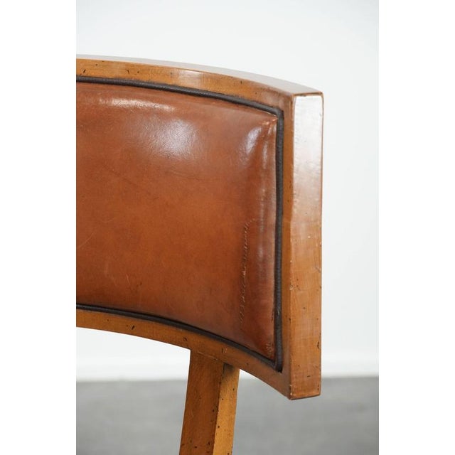 Textile Vintage Cocktail Chair in Sheepskin For Sale - Image 7 of 16