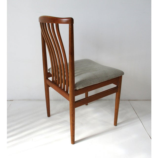 Brown Teak Dining Chairs by Vamdrup Stolefabrik Denmark For Sale - Image 8 of 14