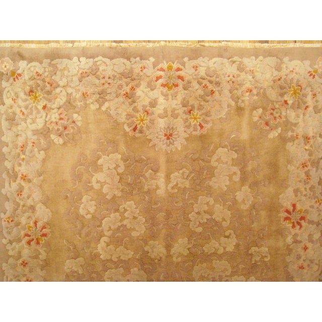 Vintage Chinese Decorative Oriental Rug in Gallery Size For Sale - Image 10 of 11