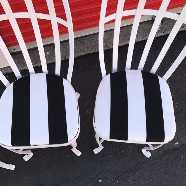 Vintage Metal Outdoor Chairs - Set of 4 | Chairish