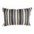 Turkish Hemp Pillow Cushion Natural Beige Black Pillow Cushion Cover 16" x 24" For Sale