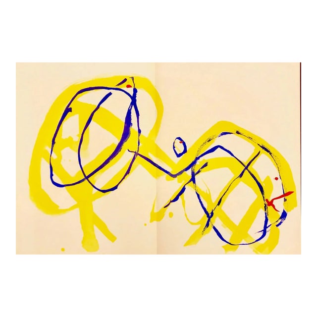 Tal-Coat Original Lithograph DM04131d Derriere Le Miroir 1962 For Sale