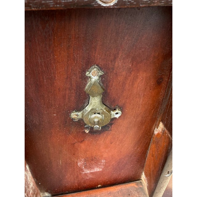 Oxblood Red A Antique English Victorian Mahogany Tilt Top Candle Stand, Circa 1850's For Sale - Image 8 of 12