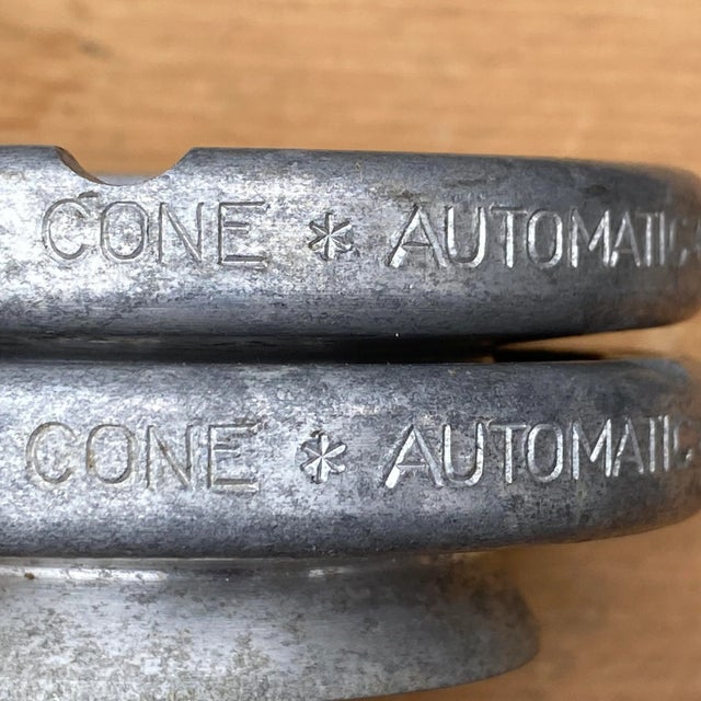 Vintage Industrial Aluminum Ashtrays From Windsor, Vermont - a Pair For Sale In Philadelphia - Image 6 of 13