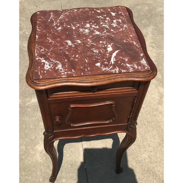 Antique French Marble Top Night Stand Chairish