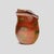 Hand blown burnt orange with gold leaf inclusion Murano glass vase by glass artist Mario Nichetto signed. 1970’s. This...