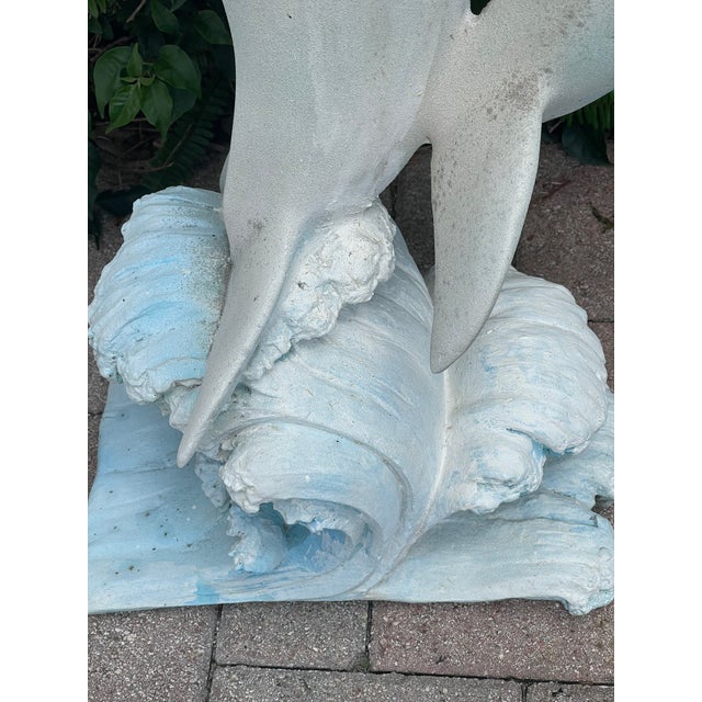 1950s Vintage Dolphins Garden Sculpture For Sale - Image 4 of 7