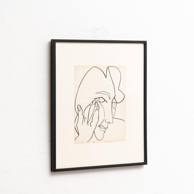 1950s Françoise Gilot, Figurative Composition, 1951, Original Lithograph, Framed For Sale - Image 5 of 11