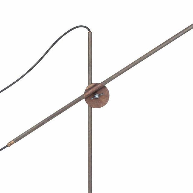 Iron Oxide and Leather Kusk Floor Lamp by Sabina Grubbeson for Konsthantverk For Sale - Image 4 of 7