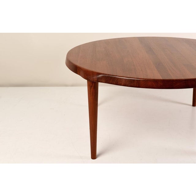 1970s Round Teak Side Table, Denmark, 1970s For Sale - Image 5 of 10