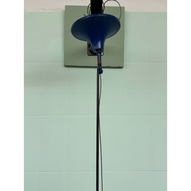 Industrial Space Age Italian Chandelier in Vintage Glass and Metal, 1970s For Sale - Image 12 of 18