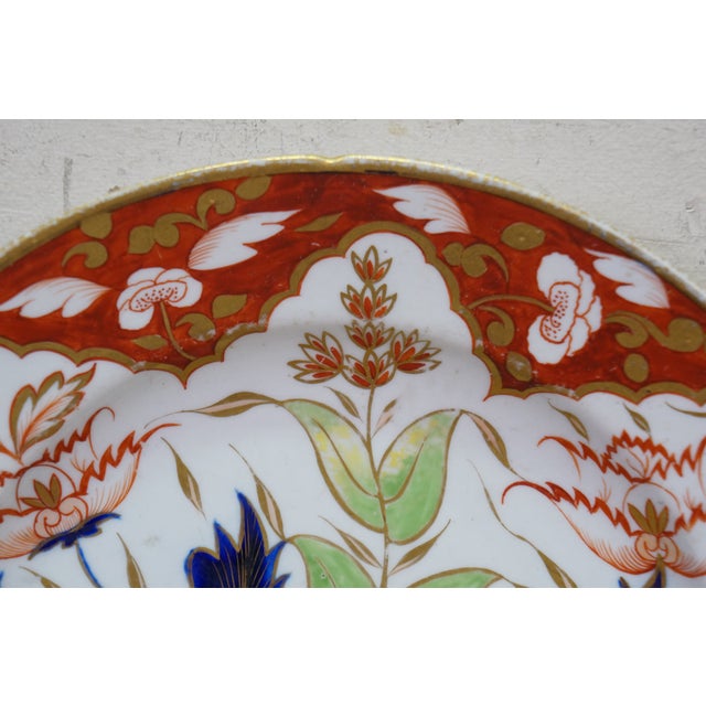 Antique Early 19th Century Coalport Thumb & Finger Imari Plate 9.5" For Sale - Image 11 of 13