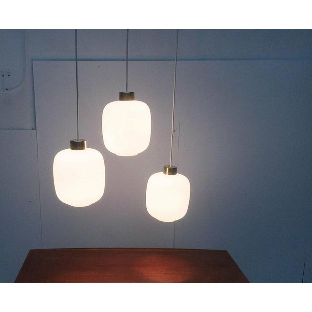 Mid-Century Modern Mid-Century German Balloon Glass Pendant Lamps, 1960s, Set of 3 For Sale - Image 3 of 18