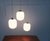 Mid-Century Modern Mid-Century German Balloon Glass Pendant Lamps, 1960s, Set of 3 For Sale - Image 3 of 18