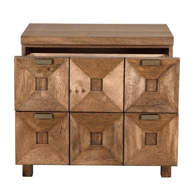Mid-Century Modern NOIR Musashi 2 Drawer, Small, Dark Walnut For Sale - Image 3 of 10