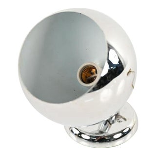 Vintage 60s Remcraft Chrome Eyeball Lamp For Sale