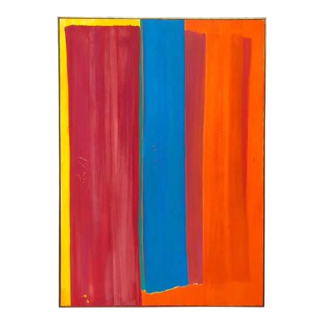 Mid Century Abstract in Primary Colors For Sale