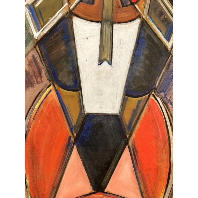 Unknown Artist, Abstract Composition, 1966, Acrylic on Canvas, Framed For Sale - Image 4 of 7