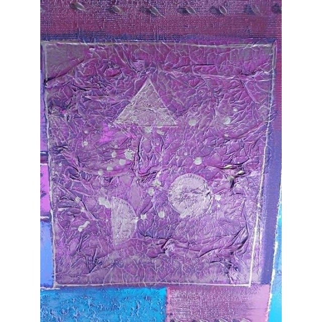 Mid 20th Century Mid 20th Century Lee Reynolds — Large Mid‑Century Geometric Studio Art Panel, 60" Wide For Sale - Image 5 of 11