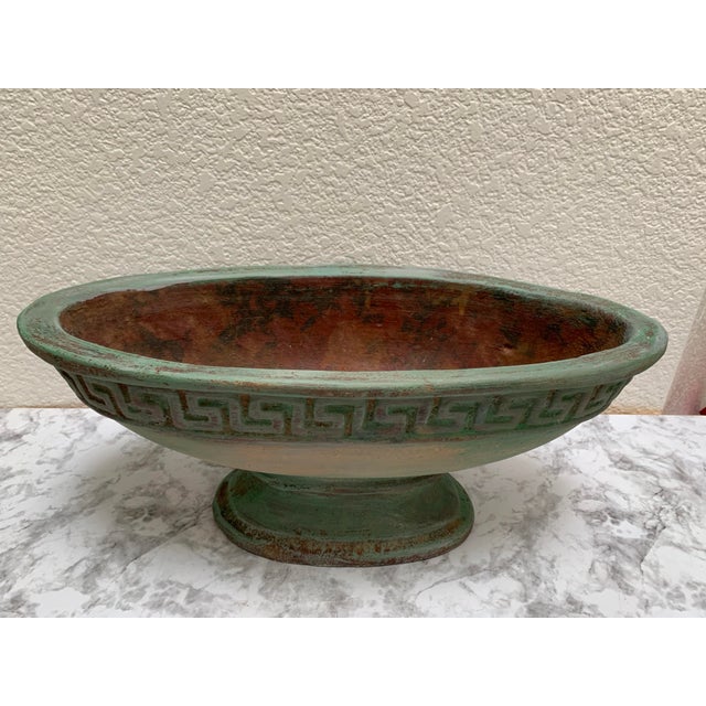 Large Vintage Terracotta Plant Pedestal Vessel For Sale In Sacramento - Image 6 of 10