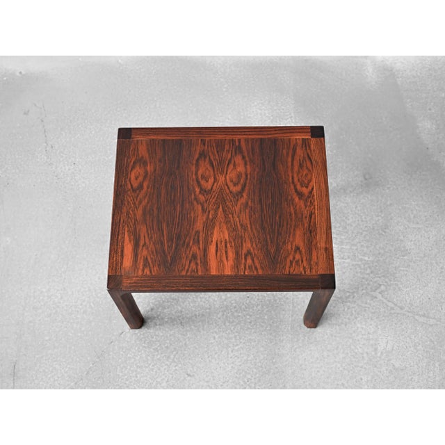 Mid-Century Modern Rosewood Side Table by Kai Kristiansen for Vildbjerg Møbelfabrik For Sale - Image 3 of 10