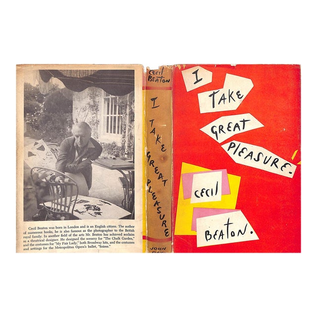 "I Take Great Pleasure" Book 1956 Beaton, Cecil (Inscribed) For Sale