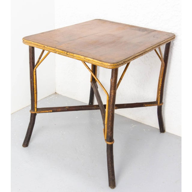 French Console or Side Table in Hazel Wood, 1920s For Sale - Image 3 of 11