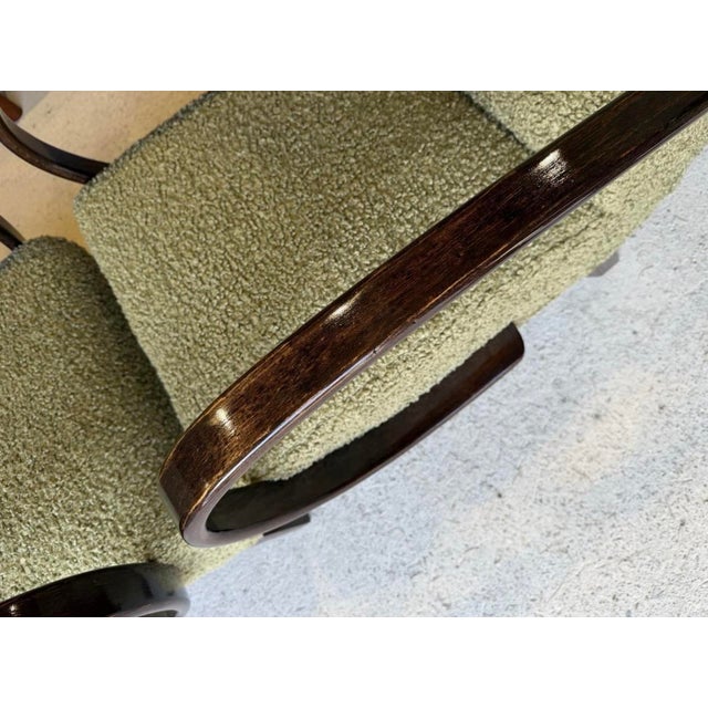 Wood Art Deco Lounge Chairs by Jindrich Halabala, Set of 2 For Sale - Image 7 of 18