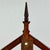 Unusually Marvelous Antique House Shaped Folk Art Primitive Spool Tri-Level Wooden Wall Shelf Unit For Sale - Image 9 of 11