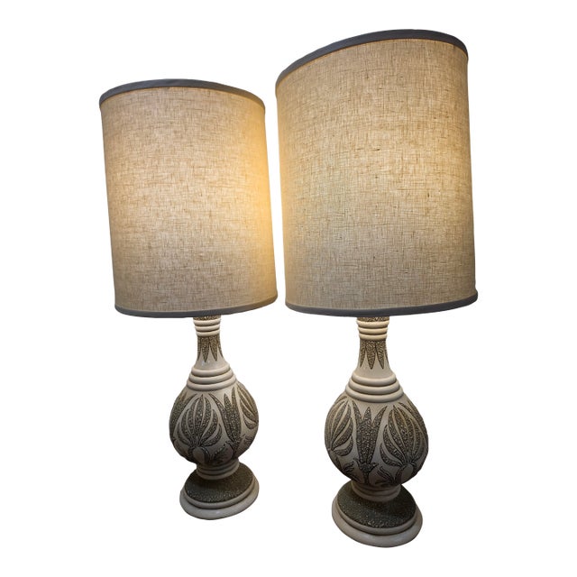 1960s Gorgeous Set of Quartite Creative Corp Moorish Lamps - a Pair For Sale