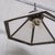 Mid-Century Modern Antique Hexagonal Metro Light Pendant in Opaline For Sale - Image 3 of 10