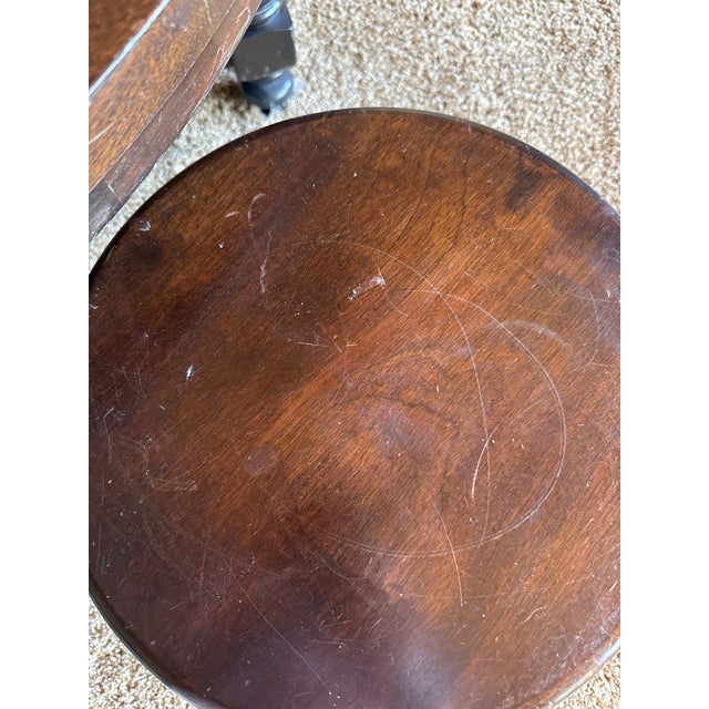 Vintage Onyx Stone Top Coffee Table With Nesting Stools For Sale - Image 12 of 12