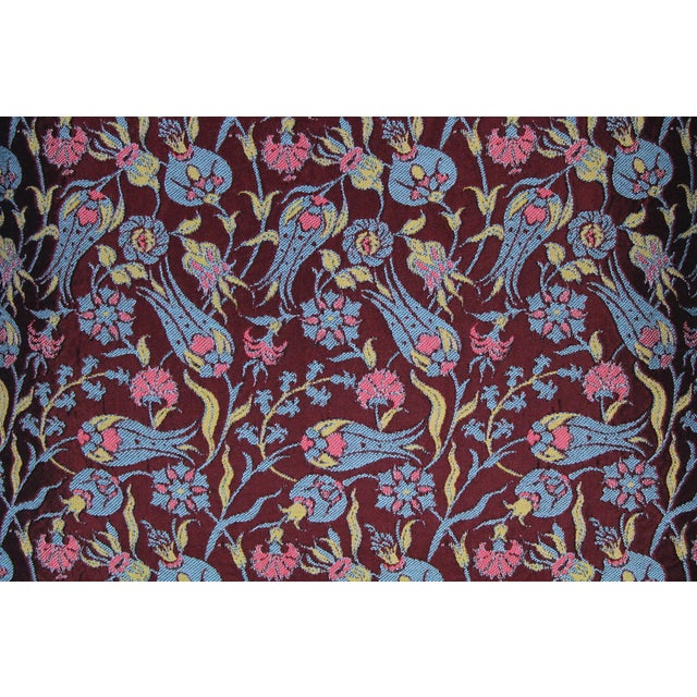 2020s Shabby Chic Damask Floral Turkish Pillow For Sale - Image 5 of 9