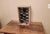 Rustic Patinated Galvanized Steel Honeycomb & Wooden Case Fourteen Wine Bottle Holder Rack For Sale - Image 10 of 11