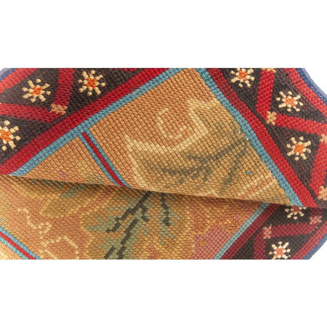 Early 20th Century Antique English Needlepoint Runner Doris Leslie Blau For Sale - Image 5 of 7