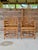 A Pair-Restored Thomasville Brighton Pavilion Scorched Bamboo Armchairs For Sale - Image 11 of 12