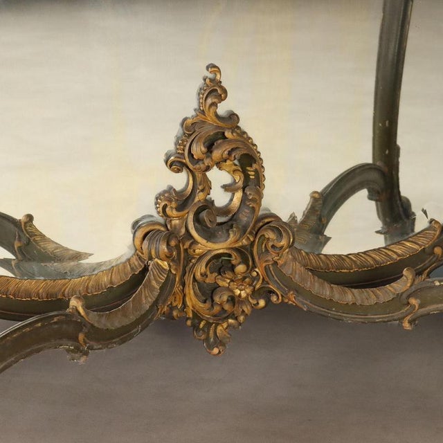 Gold Late 19th Century Barocchetto Style Console with Mirror For Sale - Image 8 of 13